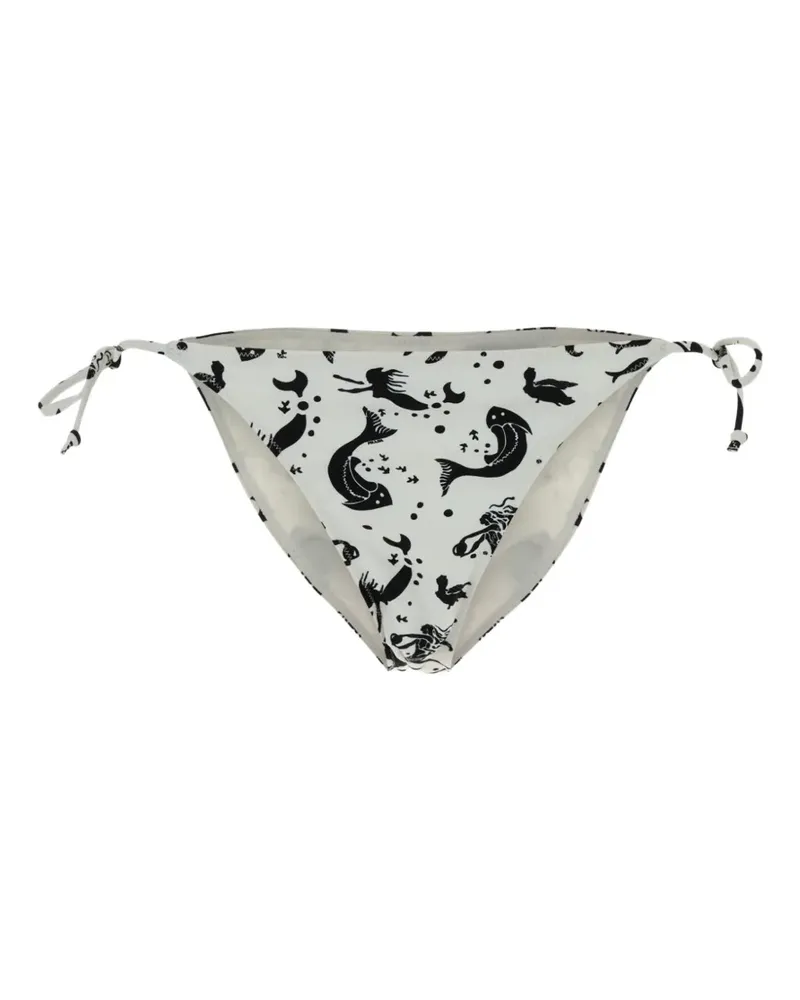 Prada printed slip bikini - Weiß Weiß