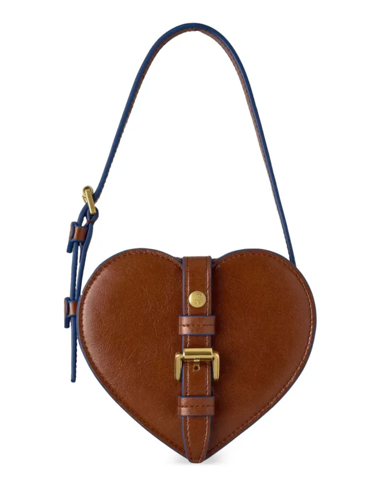Mulberry mini Roxanne buckle-detail heart bag - Braun Braun