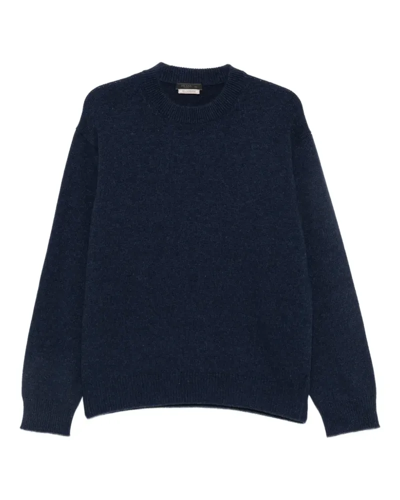 Prada Pullover mit Triangel-Logo - Blau Blau