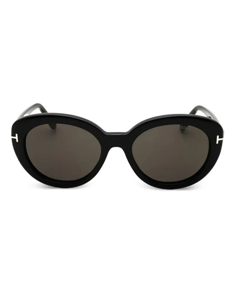 Tom Ford Cat-Eye-Sonnenbrille - Schwarz Schwarz