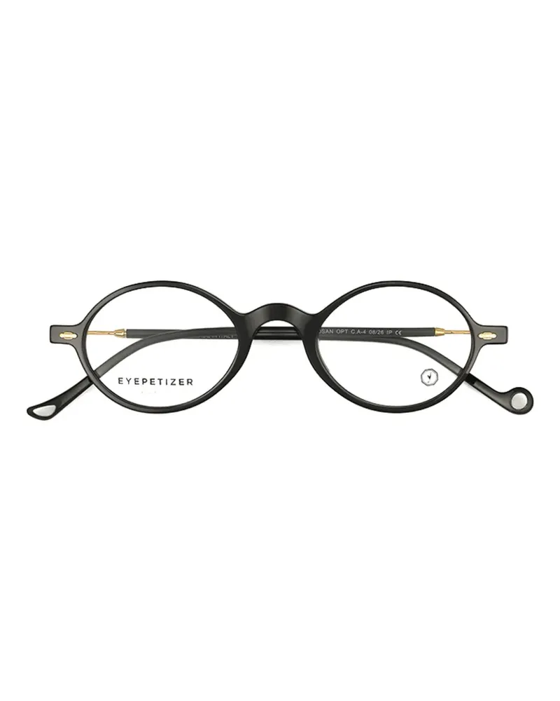 Eyepetizer Dosan Brille mit rundem Gestell - Schwarz Schwarz