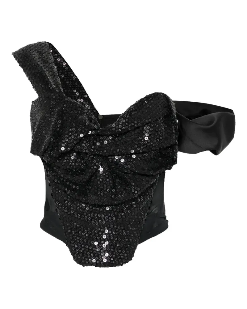 Vivienne Westwood Corsagen-Top mit Pailletten - Schwarz Schwarz