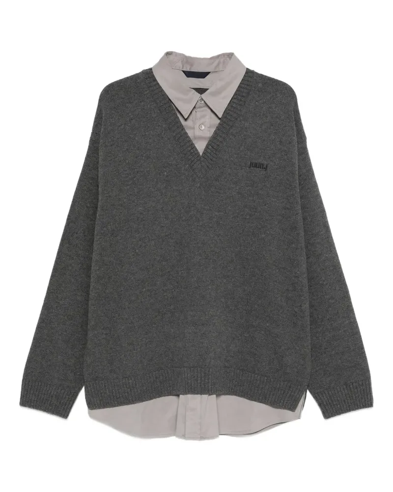 JUUN.J logo sweater - Grau Grau