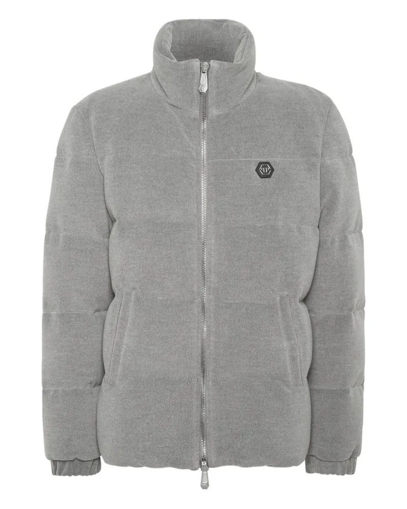 Philipp Plein Gesteppte Jacke - Grau Grau