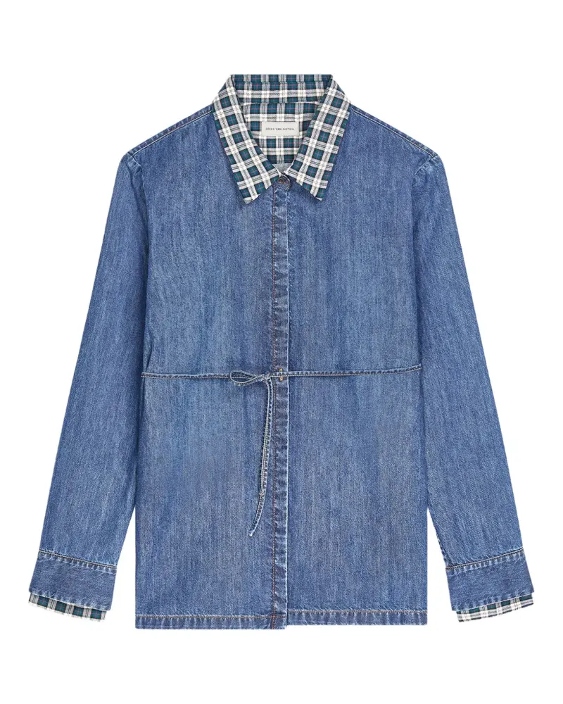 Dries van Noten Gewickeltes Jeanshemd - Blau Blau
