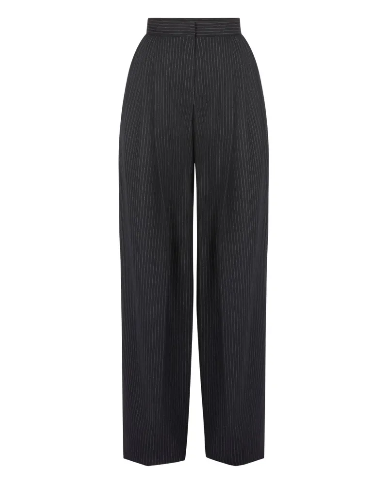 Nina Ricci Weite Hose mit Nadelstreifen - Schwarz Schwarz