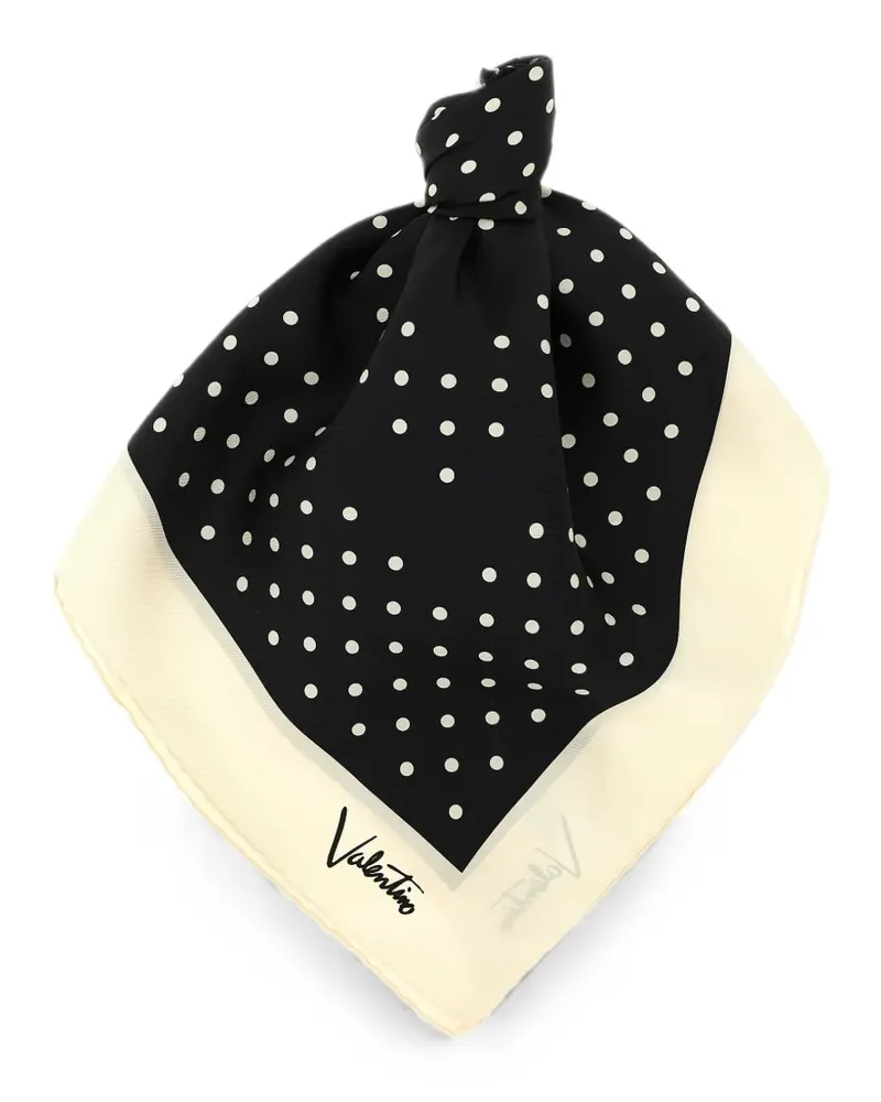 Valentino Garavani Plusdepois silk scarf - Schwarz Schwarz