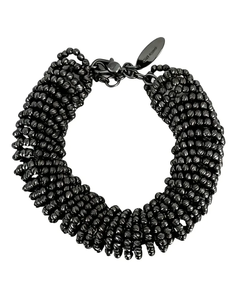 Brunello Cucinelli beaded multi-strand bracelet - Silber Silber