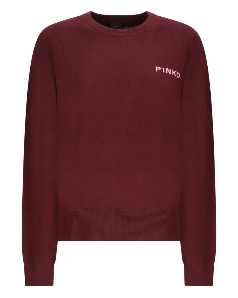 Pinko Strick mit Logo-Verzierung - Rot Rot
