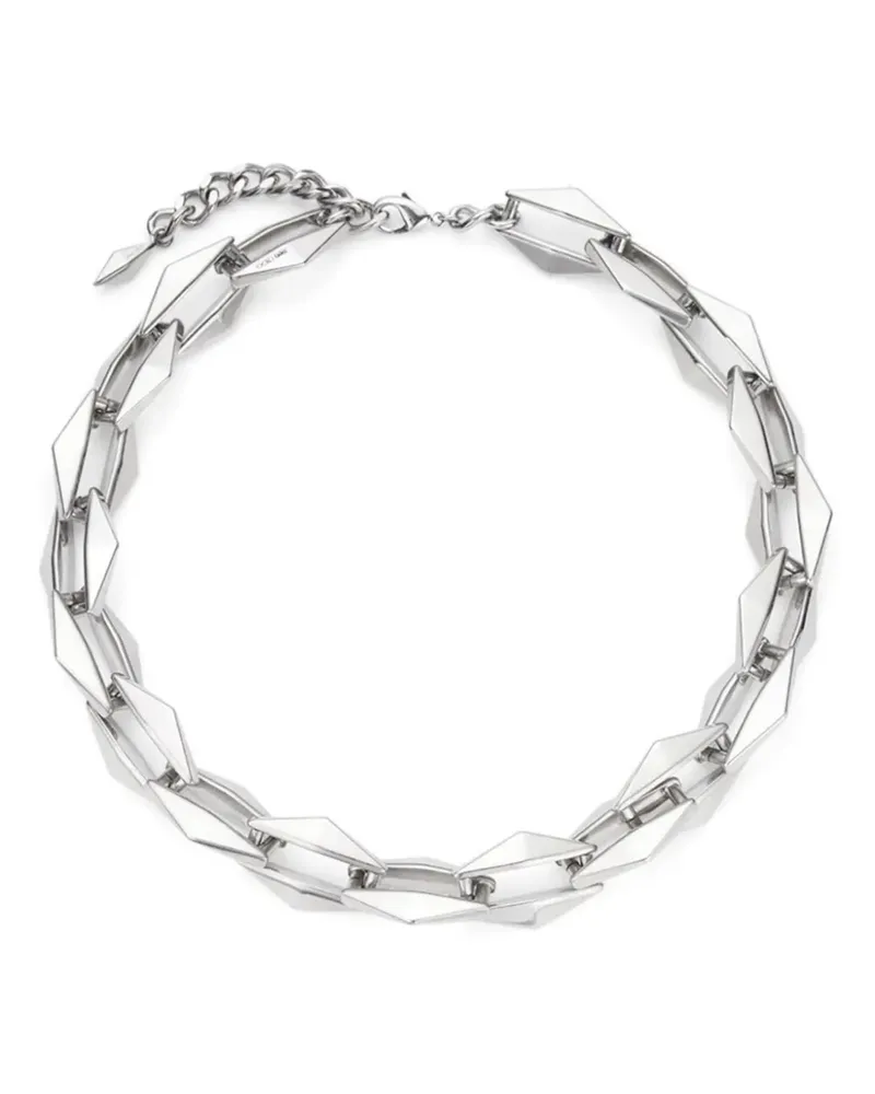 Jimmy Choo Halskette mit Diamanten - Silber Silber