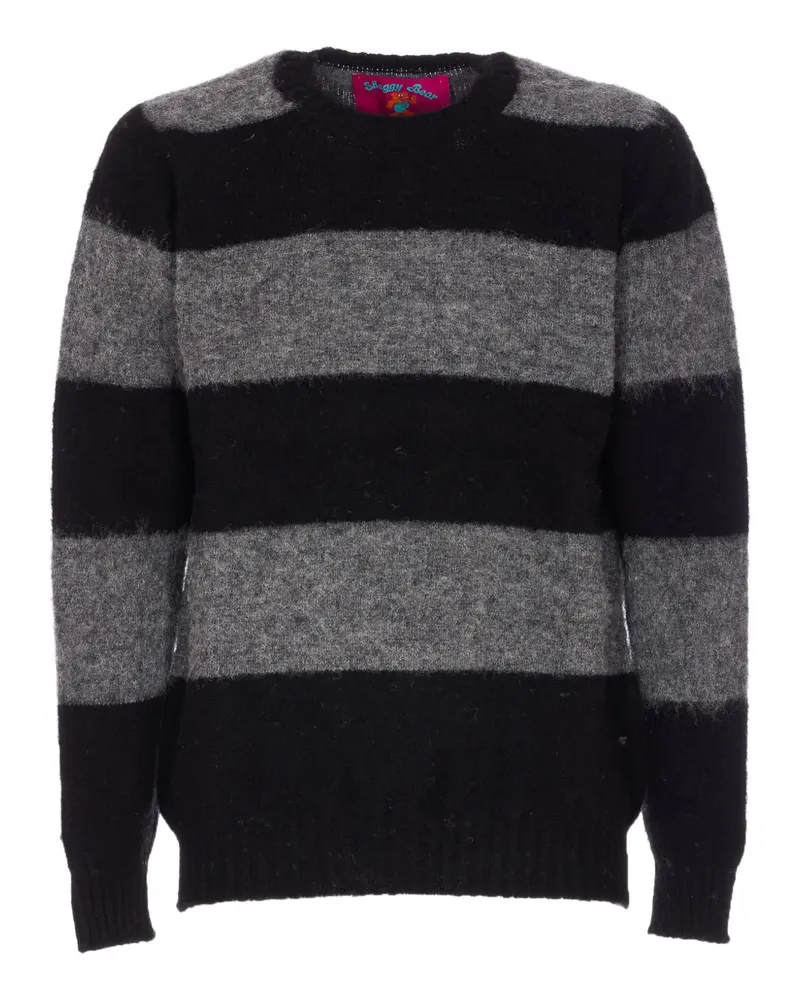 Howlin' Gestreifter Pullover - Schwarz Schwarz