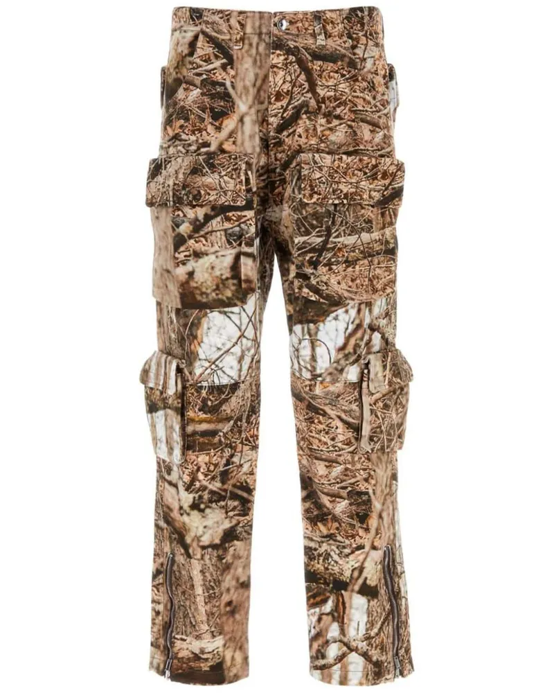 1989 STUDIO Hose mit Camouflage-Print - Braun Braun