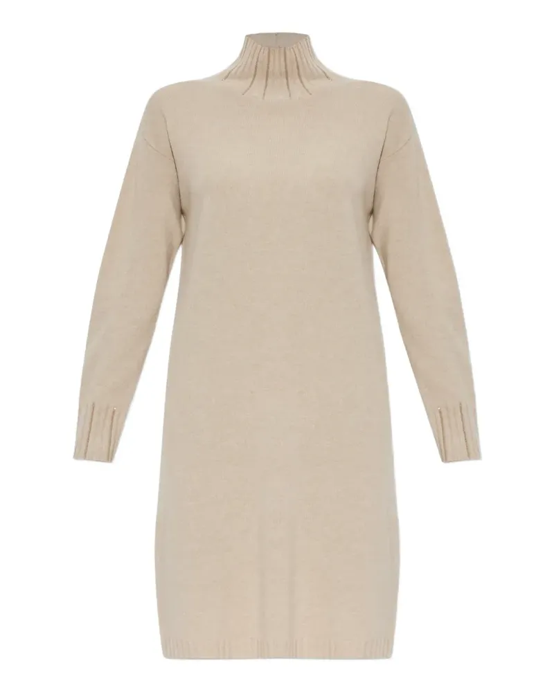 Fabiana Filippi Midikleid mit Stehkragen - Nude Nude