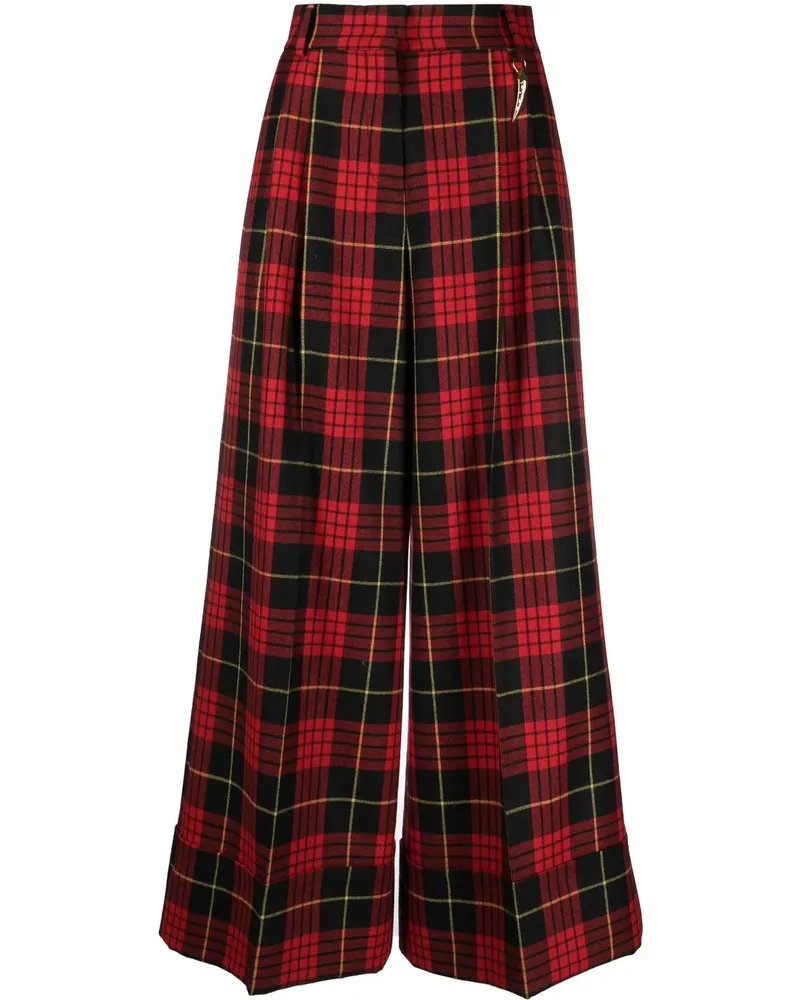 Roberto Cavalli Hose mit weitem Bein - Rot Rot