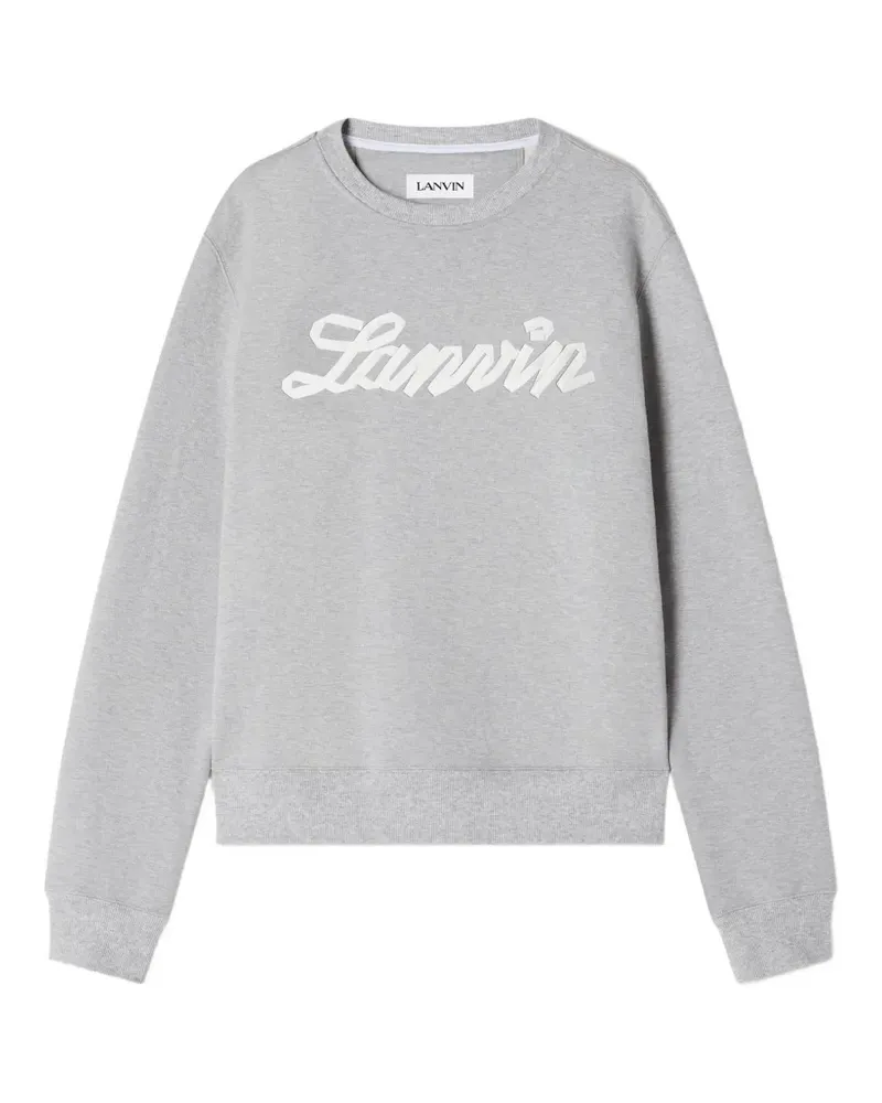 Lanvin Sweatshirt mit Logo-Detail - Grau Grau