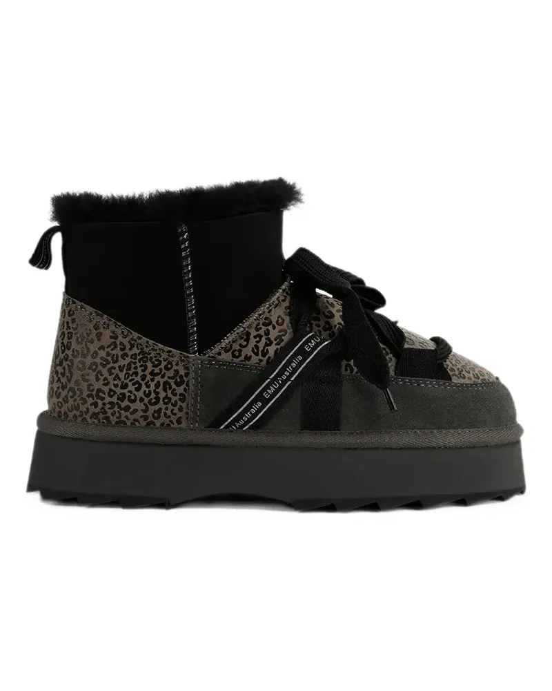 EMU Blurred Micro Patchwork Leo boots - Grau Grau