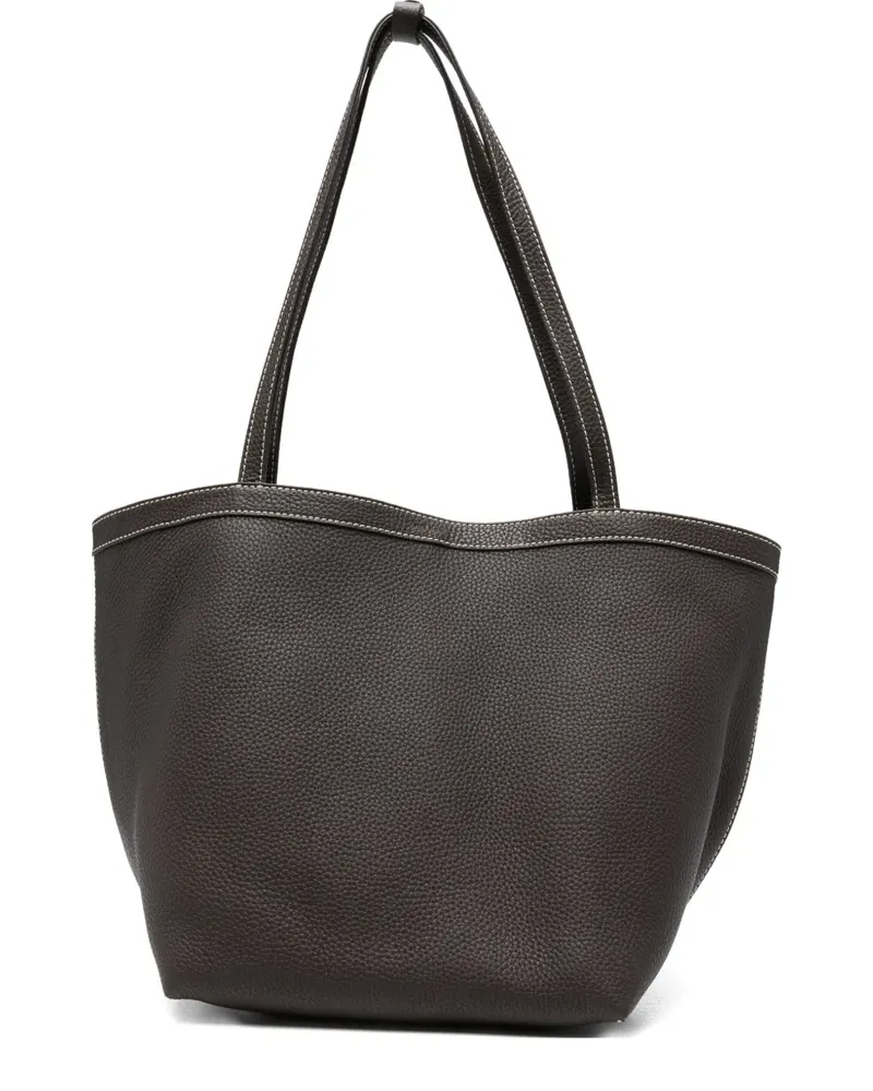 The Row Shopper mit Kontrastnähten - Braun Braun