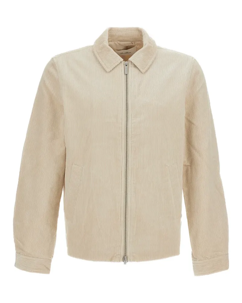 LES DEUX corduroy zip-up jacket - Nude Nude