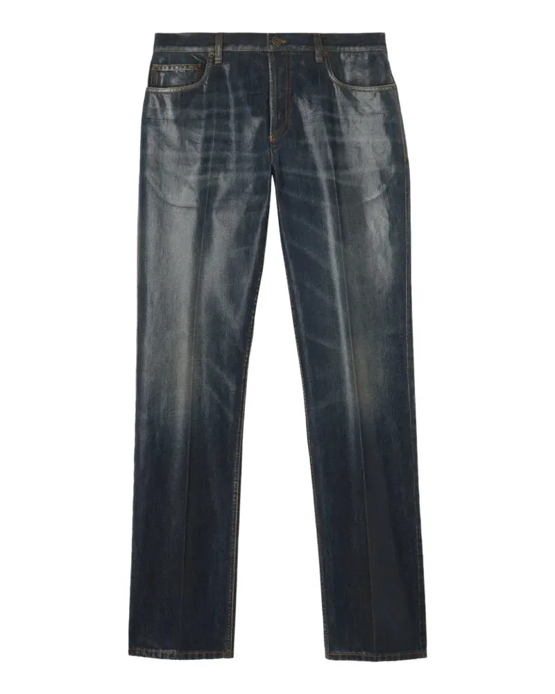 Burberry Beschichtete Skinny-Jeans - Blau Blau