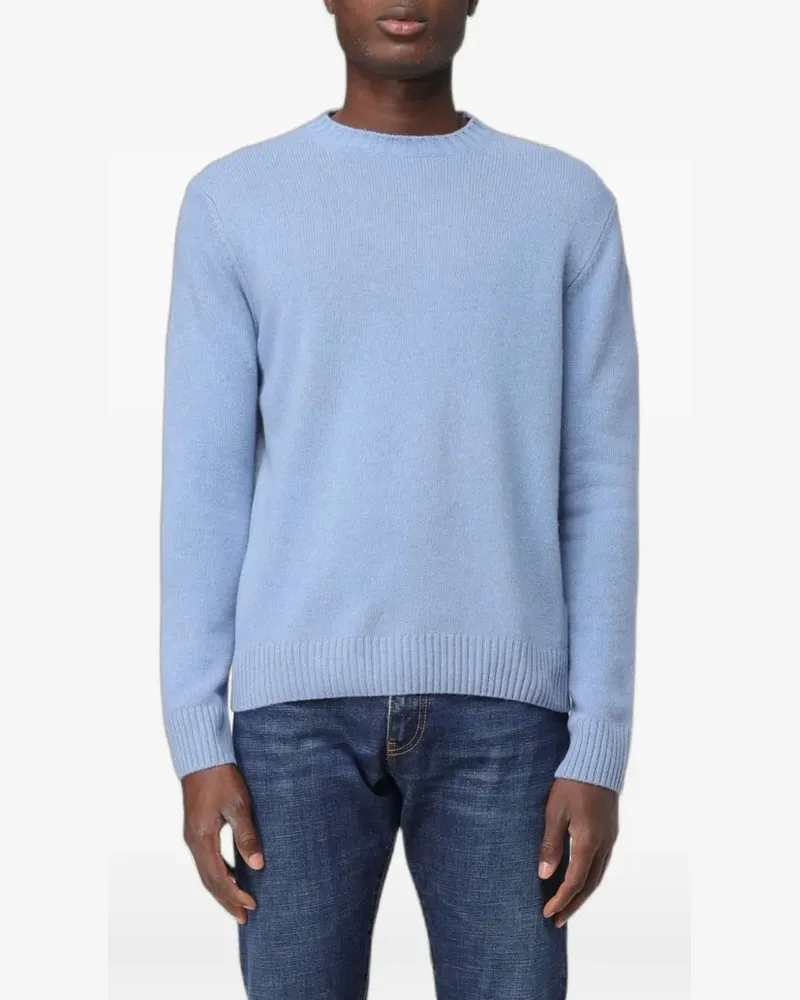 XC Pullover mit geripptem Besatz - Blau Blau