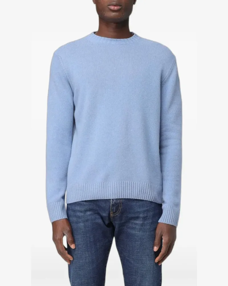 XC Pullover mit geripptem Besatz - Blau Blau