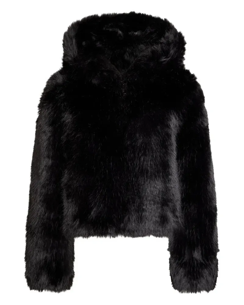 Free People Louder Please hooded jacket - Schwarz Schwarz