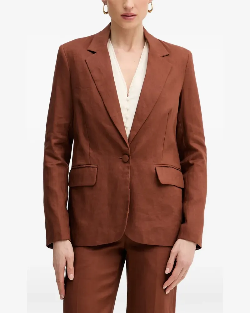 Silvian Heach essential single-breasted notched-lapels blazer - Nude Nude