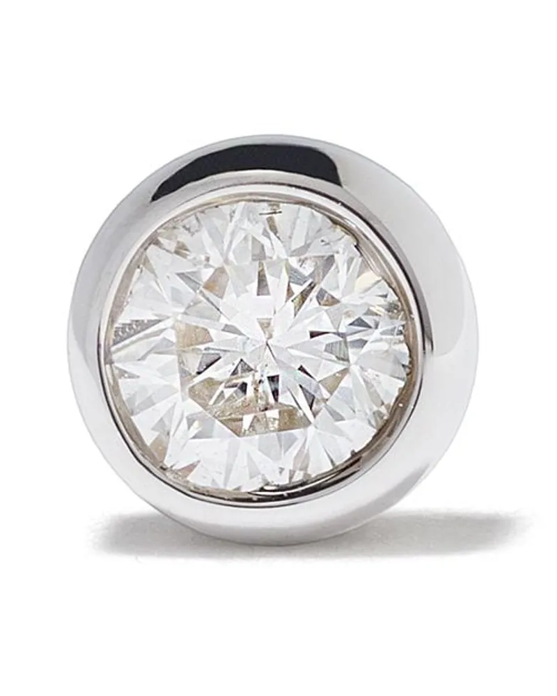 Maria Black 18kt Weißgoldohrring mit Diamanten - Silber Silber