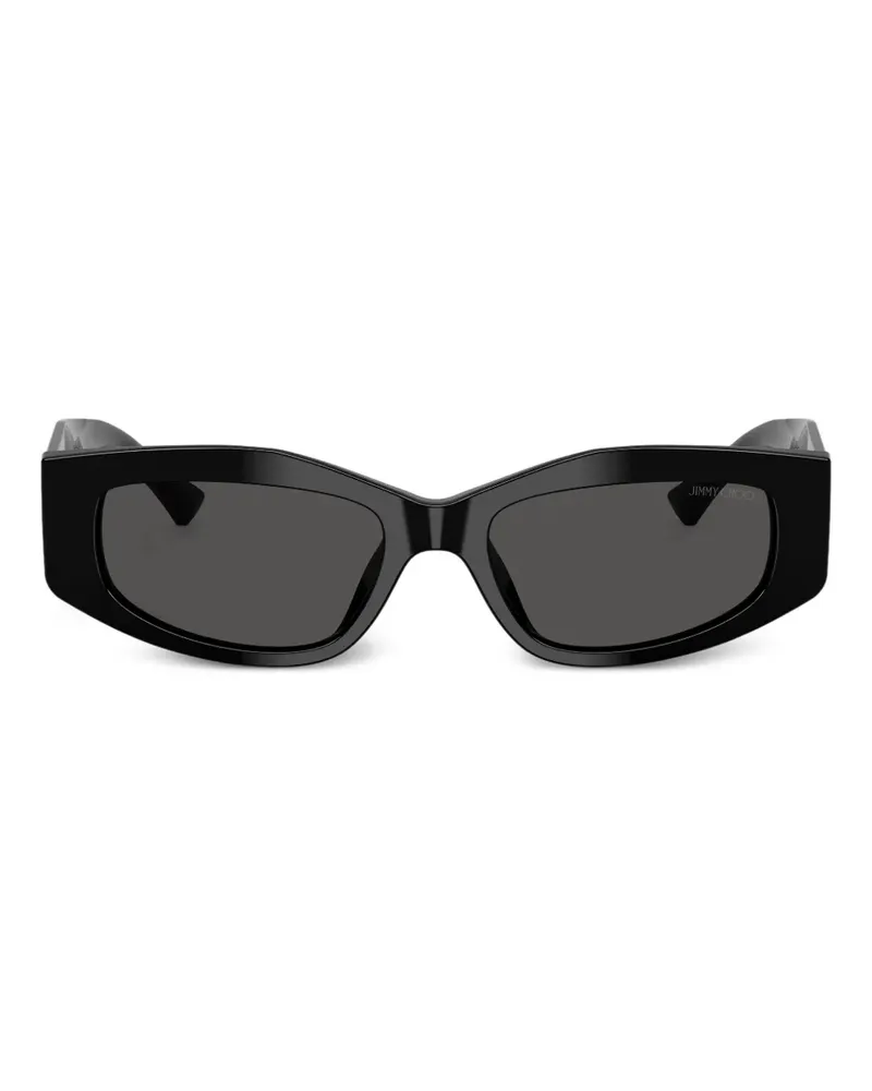 Jimmy Choo Sonnenbrille mit geometrischem Gestell - Schwarz Schwarz
