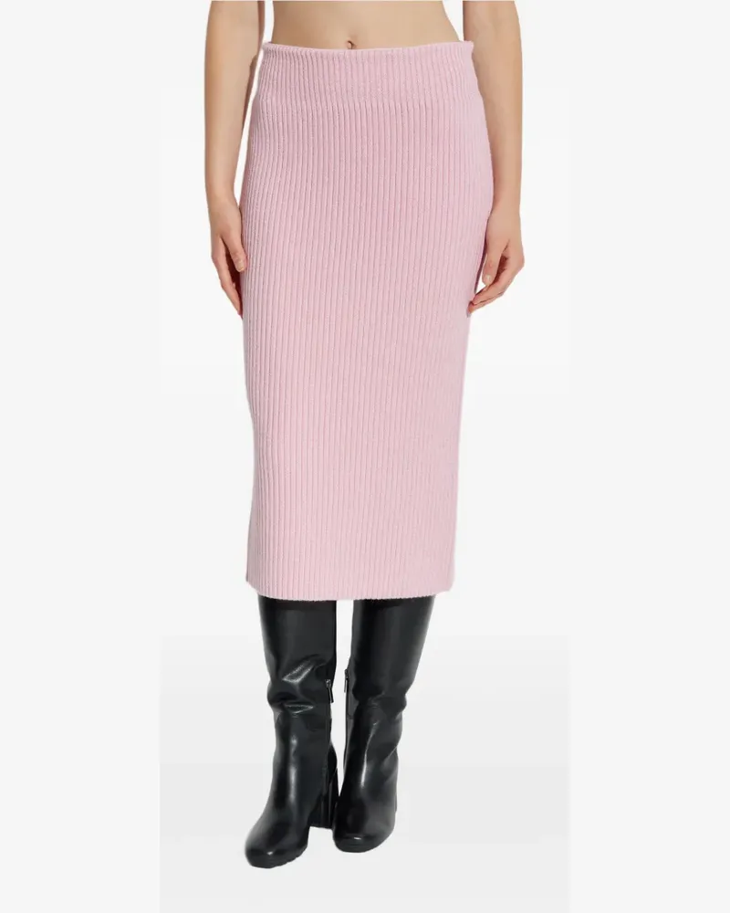 Givenchy Gerippter Midirock - Rosa Rosa