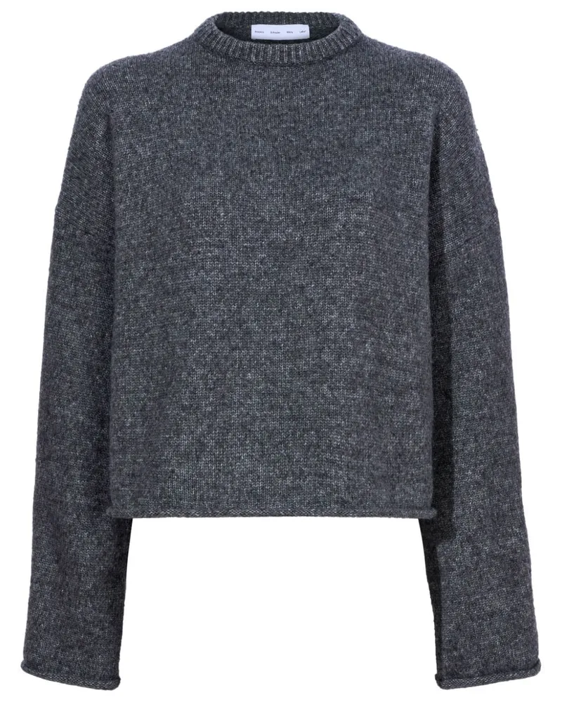 Proenza Schouler Gestrickter Tara Pullover Grau