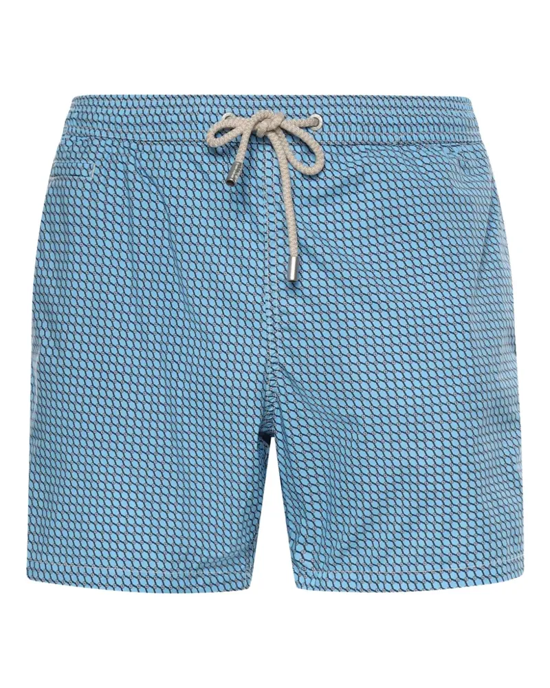MC2 Saint Barth Lighting geometric-print swim shorts - Blau Blau