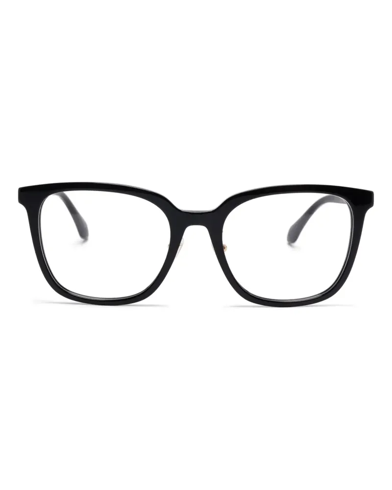 Versace Brille mit eckigem Gestell - Schwarz Schwarz