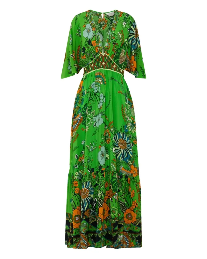 Camilla Good Vibes Generation Maxikleid - Grün Grün