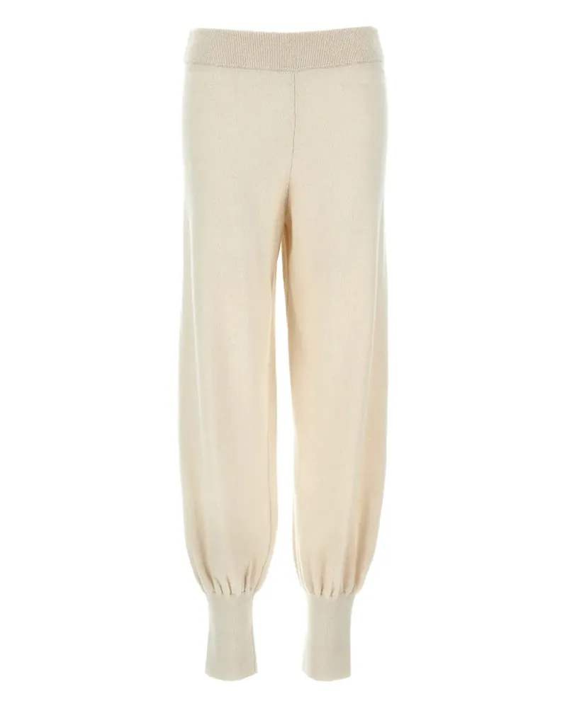 Max Mara Heberis Hose mit geripptem Bund - Nude Nude