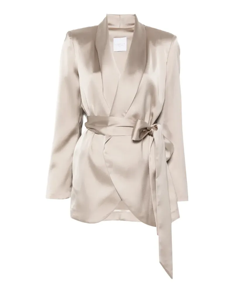 CENERE GB long-sleeve belted jacket - Nude Nude