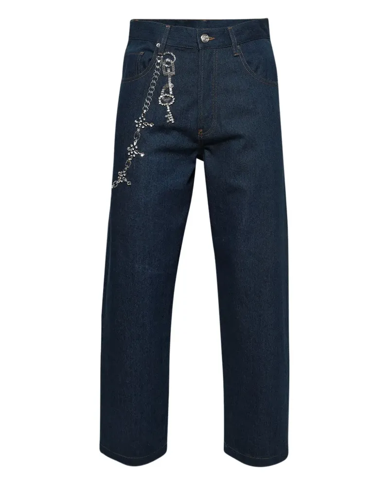BLUEMARBLE Trompe L'Oeil Jeans - Blau Blau