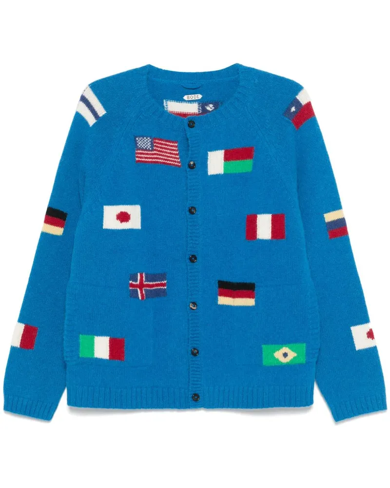 BODE Round the World Cardigan - Blau Blau