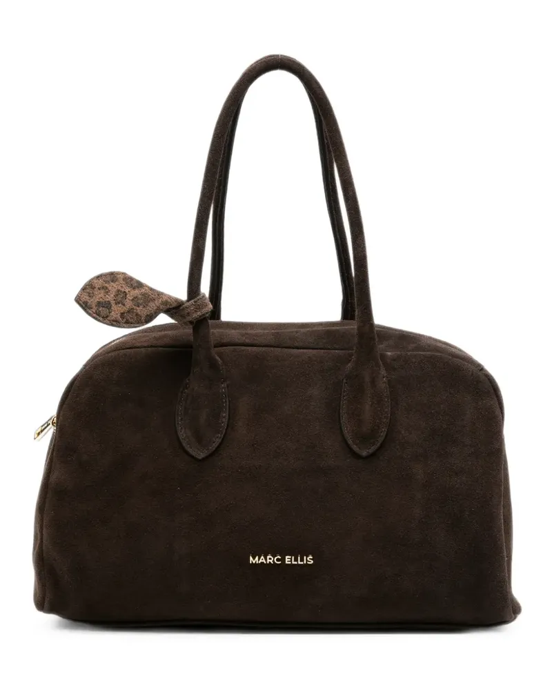MARC ELLIS Bilbao bow-detail tote bag - Braun Braun