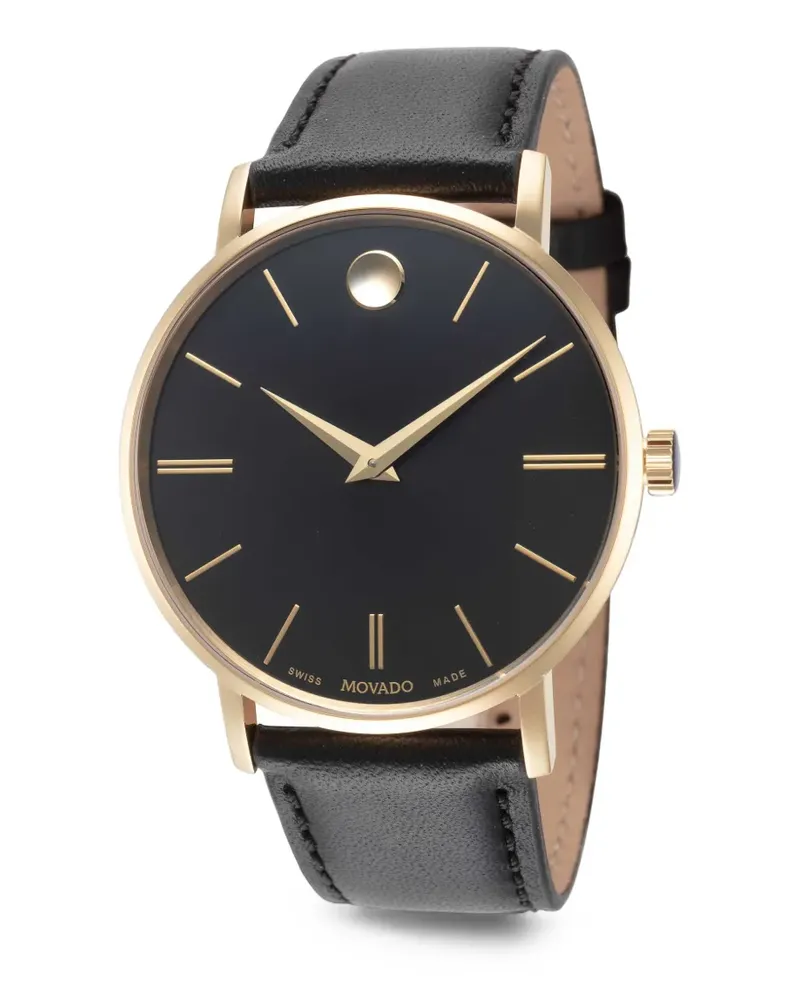 Movado Signature Armbanduhr 40mm - Schwarz Schwarz