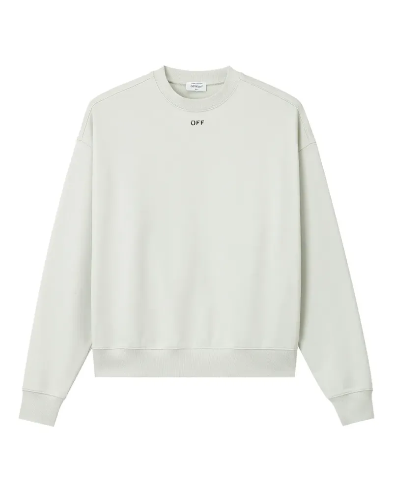 OFF-WHITE Pullover mit Logo-Print - Grün Grün