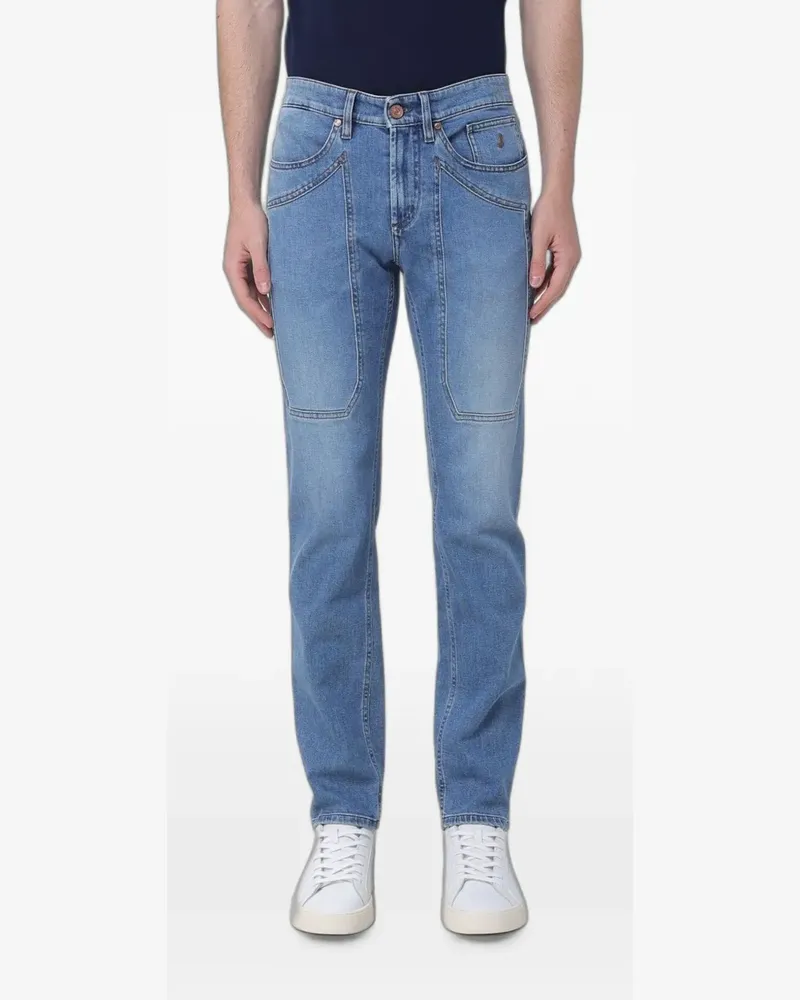 Jeckerson panelled skinny-fit jeans - Blau Blau