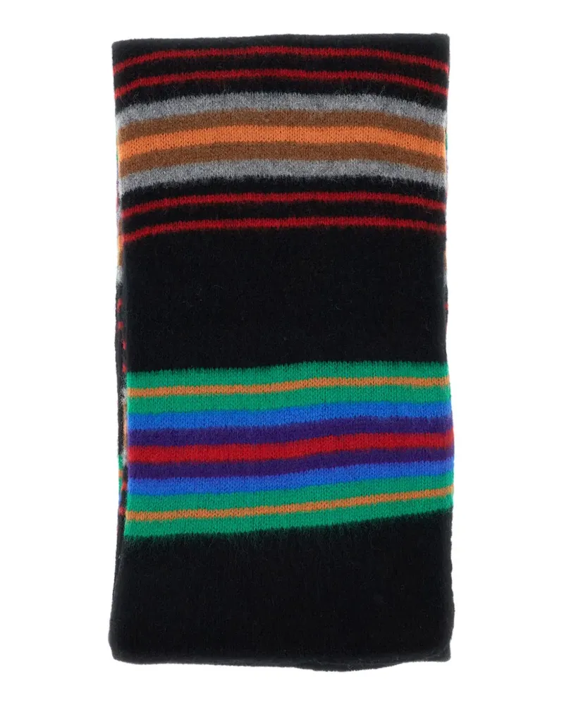 Howlin' College Fun striped-pattern scarf - Schwarz Schwarz