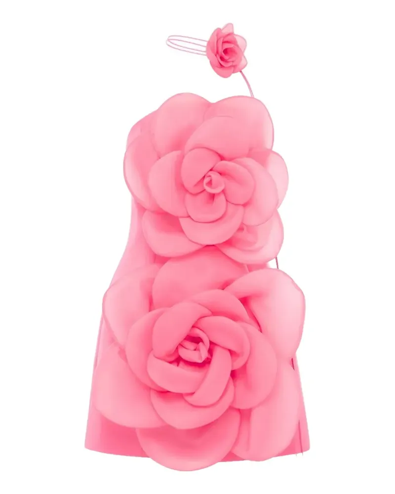 LEO LIN Minikleid mit Blumen - Rosa Rosa
