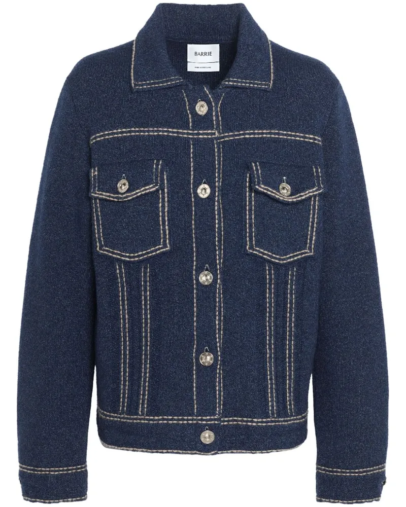 Barrie Gestrickte Hemdjacke - Blau Blau