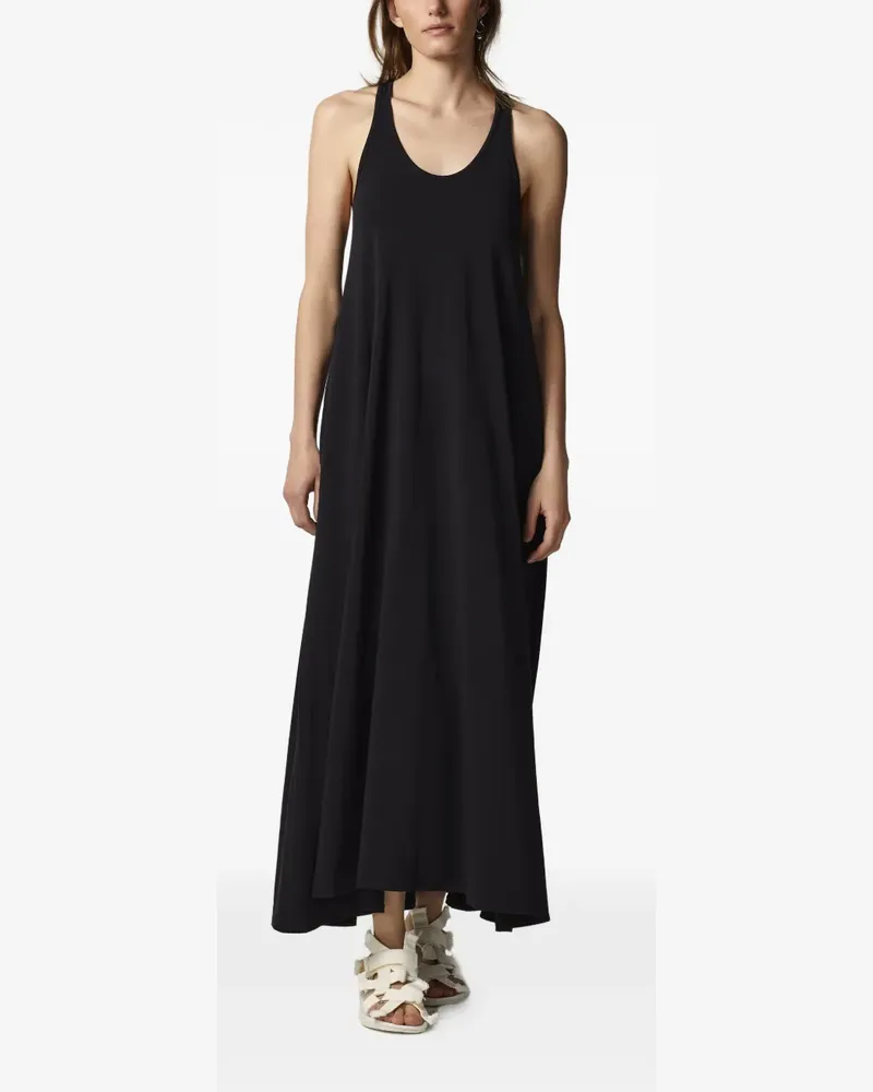 Another Tomorrow racerback dress - Schwarz Schwarz