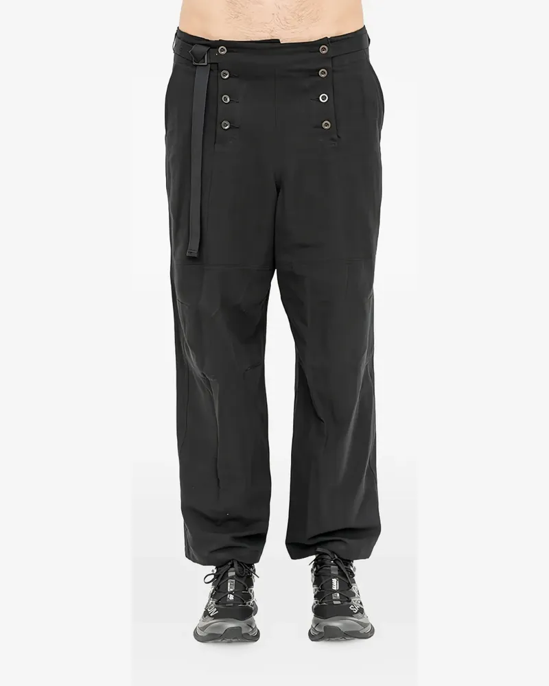 The Viridi-anne Sailor-style panelled trousers - Schwarz Schwarz
