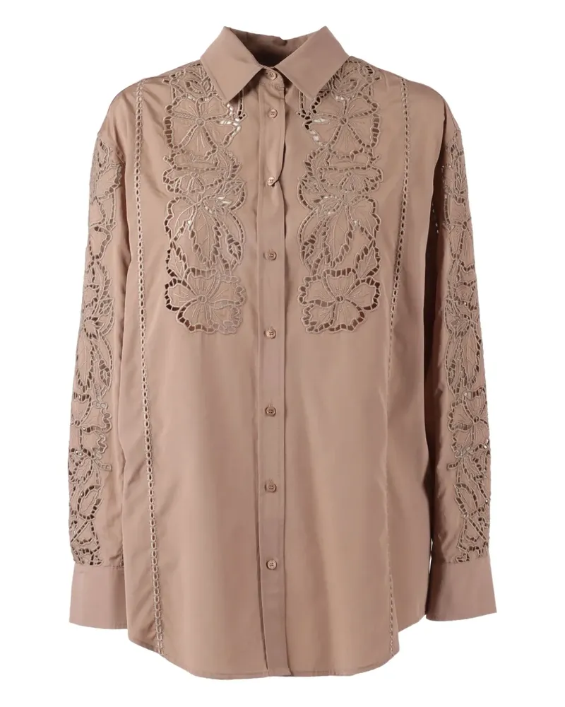 Max Mara Elmi floral-paterned shirt - Braun Braun