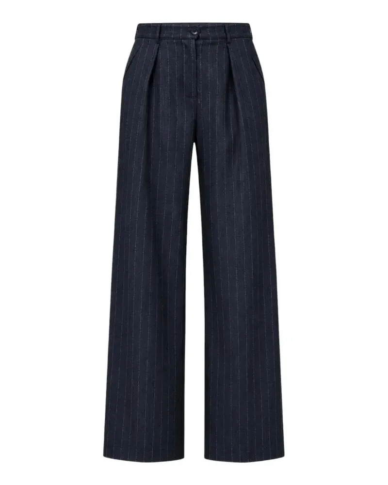 NENETTE Palazzohose mit Nadelstreifen - Blau Blau