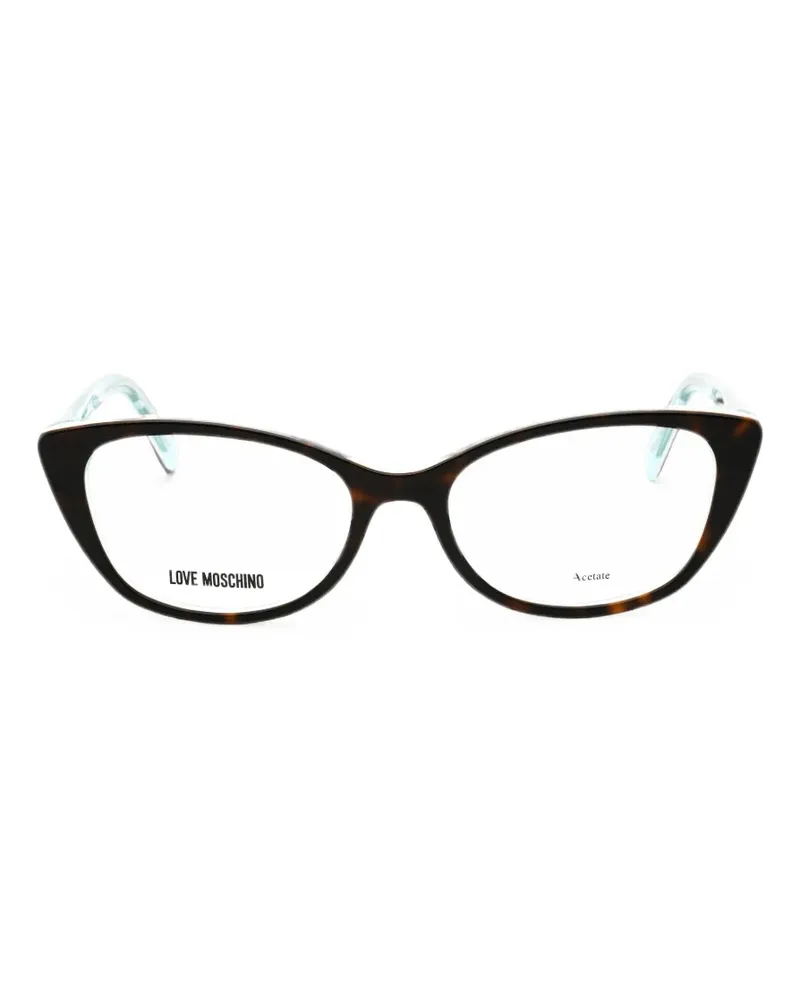 Moschino cat-eye glasses - Braun Braun